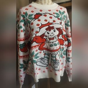 Brand New W/Tags Size Large Strawberry Shortcake Winter Sweater Kenner 80s
